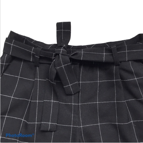 WINDOW PANE CHECK ANKLE PANT WITH SASH - Picture 4 of 4